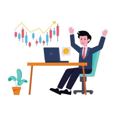 Happy traders happy stock market trader
